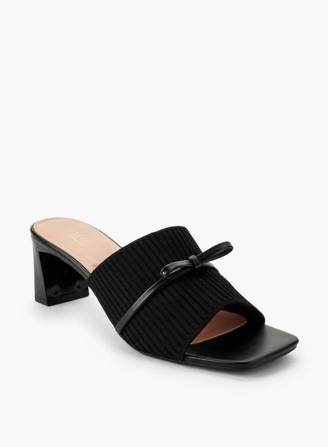 سيليست Women Ribbed Block Heel Sandals