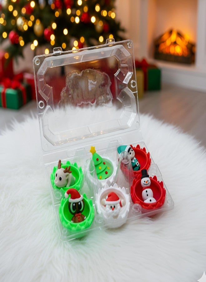Vinglits Mysteryy Eggs - (Christmas Mysteryy Eggs Pack of 6) 3D Printed Animal Fidget Toys – Collectible Fidget Toys – Christmas Theme – Packs of 2, 6 – Fun for Kids & Gifting - Image 2