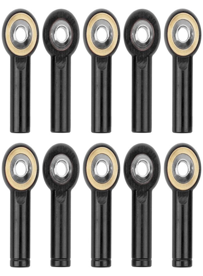 Vgoohobby 10Pack Vgoohobby Aluminum CW CCW M3 Link Rod Tie Rod End Ball Head Joint Holder 26mm Compatible with Axial Redcat HSP Traxxas HPI 1/10 RC Car Truck DIY Robot Boat Airplane (Black) - Image 1