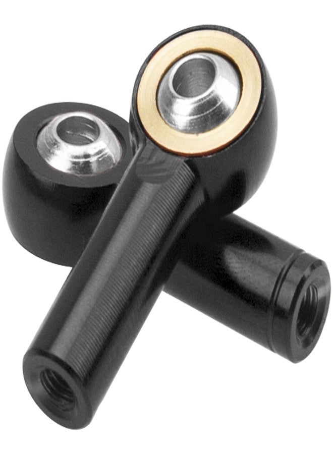 Vgoohobby 10Pack Vgoohobby Aluminum CW CCW M3 Link Rod Tie Rod End Ball Head Joint Holder 26mm Compatible with Axial Redcat HSP Traxxas HPI 1/10 RC Car Truck DIY Robot Boat Airplane (Black) - Image 3
