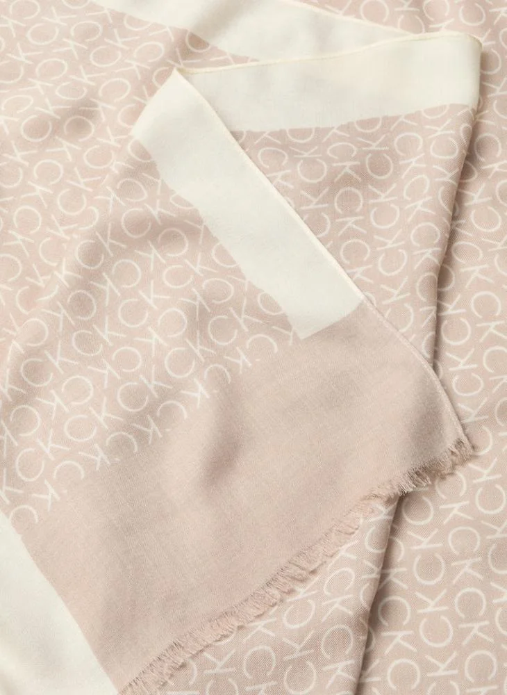كالفن كلاين Logo Light Weight Scarf
