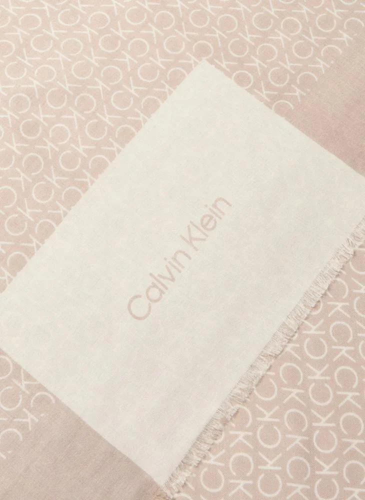 CALVIN KLEIN Logo Light Weight Scarf