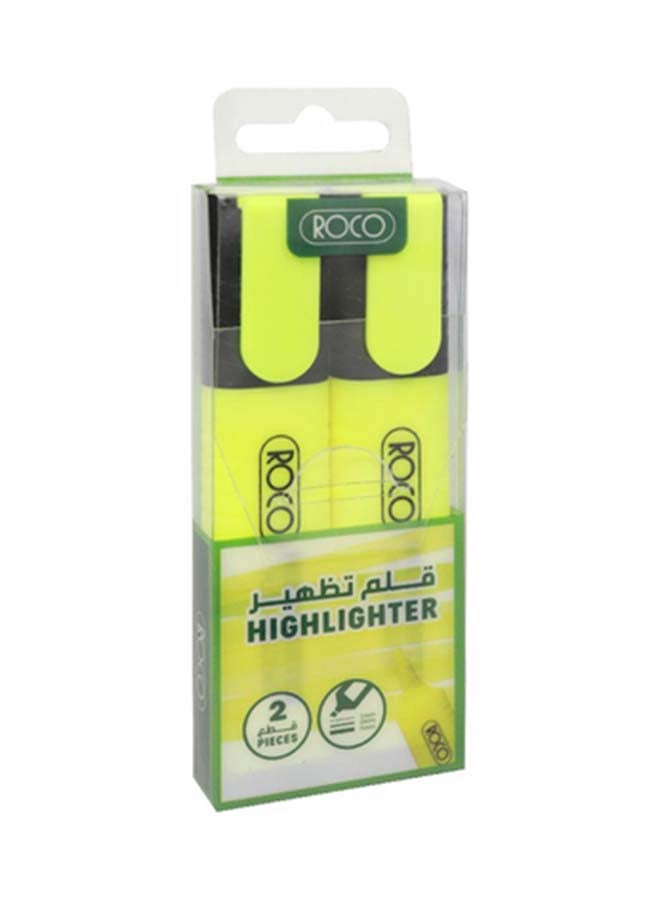 ROCO Highlighter pack of 2 Yellow - Image 1