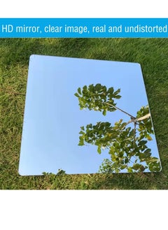 RATSAW 4 Pack Self Adhesive Large Acrylic Mirrors Sheets 30 x 30cm Flexible Acrylic Wall Mirror Tiles Non Glass Mirror High Clear Mirrors for Bathroom Bedroom Door 2mm Thickened  - Image 4
