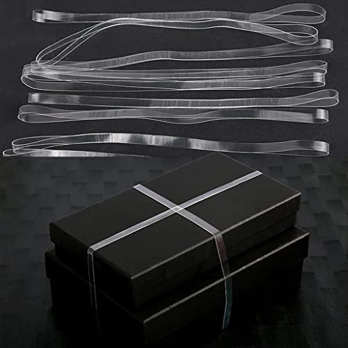 JZTang 20 Pcs Clear Large Rubber Bands 10 Inch Hardly Degrade TPU Elastic Bands Heavy Duty Rubber Bands for Wrapping and Fixing - Image 2