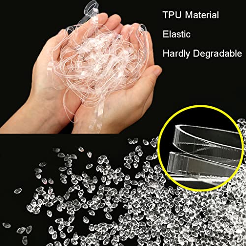 JZTang 20 Pcs Clear Large Rubber Bands 10 Inch Hardly Degrade TPU Elastic Bands Heavy Duty Rubber Bands for Wrapping and Fixing - Image 4
