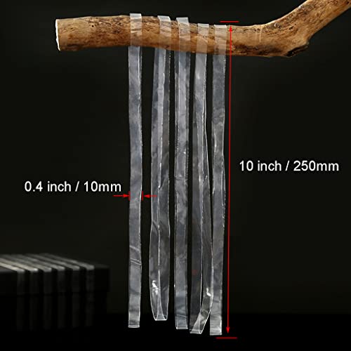 JZTang 20 Pcs Clear Large Rubber Bands 10 Inch Hardly Degrade TPU Elastic Bands Heavy Duty Rubber Bands for Wrapping and Fixing - Image 5