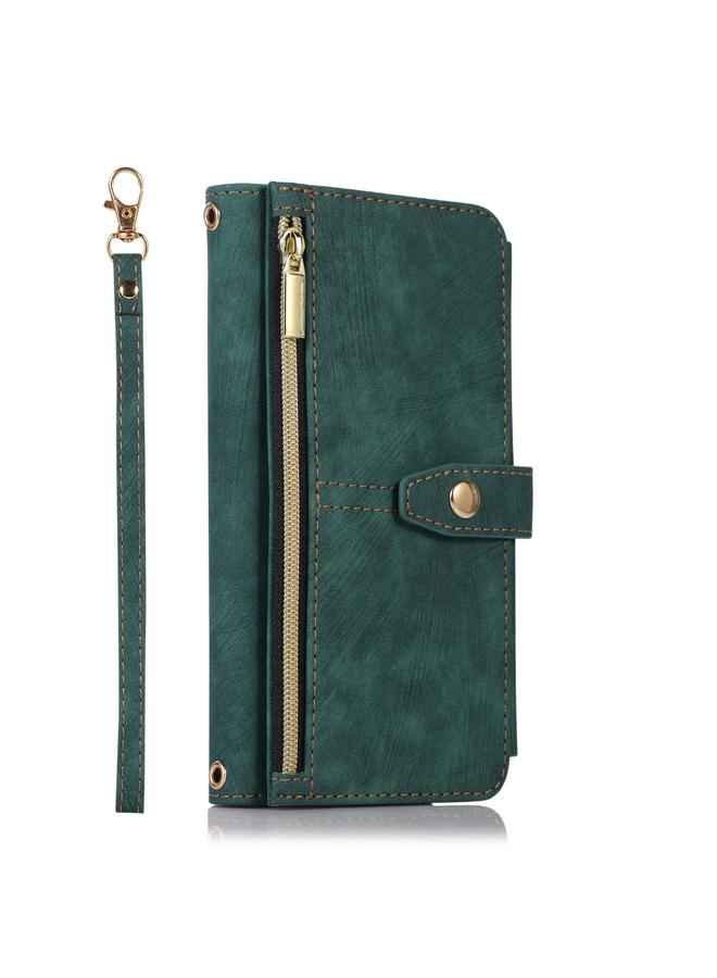 Zaboon Case For iPhone 12 Dream 9-Card Wallet Zipper Bag Leather Phone Case - Image 2