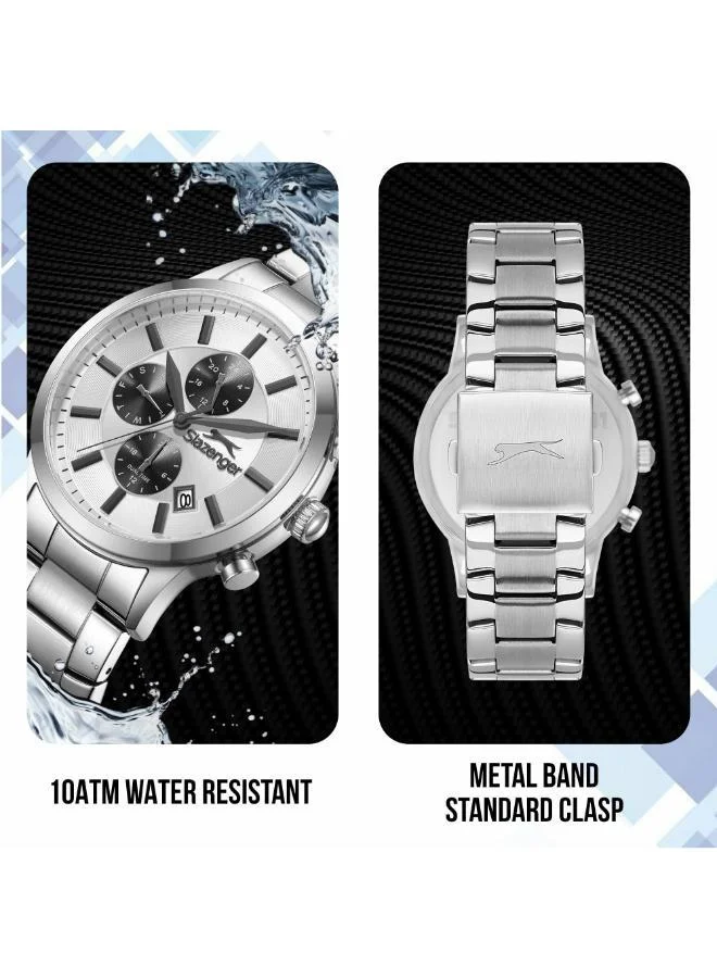 Slazenger  Men's Metal Multifunction Watch SL.9.2264.2.07 - 43 mm mm for Men | Best Price UAE