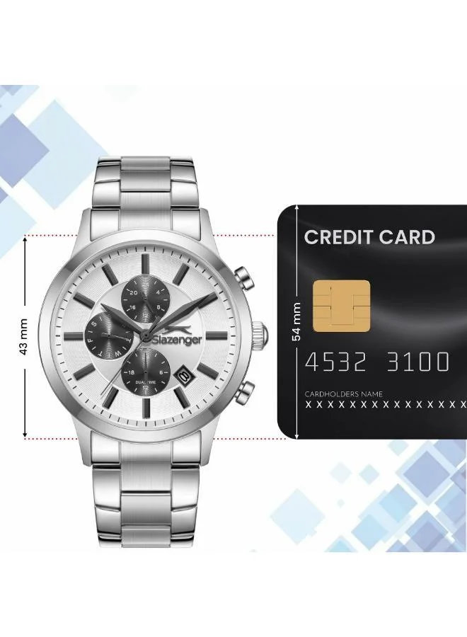 Slazenger  Men's Metal Multifunction Watch SL.9.2264.2.07 - 43 mm mm for Men | Best Price UAE