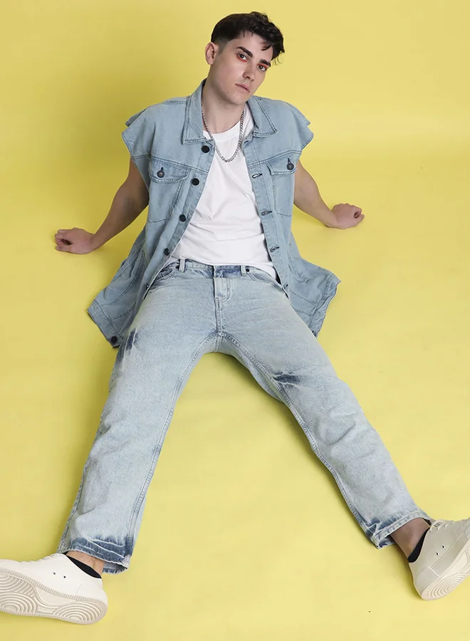 ستايلي Men Relaxed High Faded Jeans By Bene Kleed