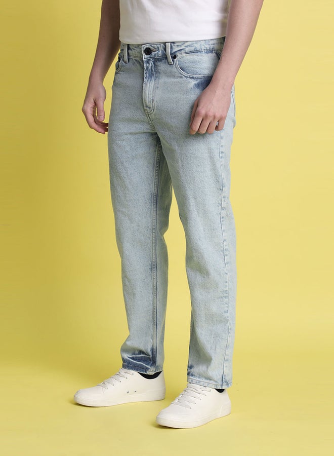 Take Two Men Relaxed High Faded Jeans By Bene Kleed - Image 3