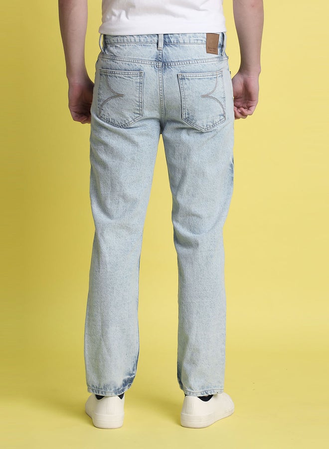 Take Two Men Relaxed High Faded Jeans By Bene Kleed - Image 5