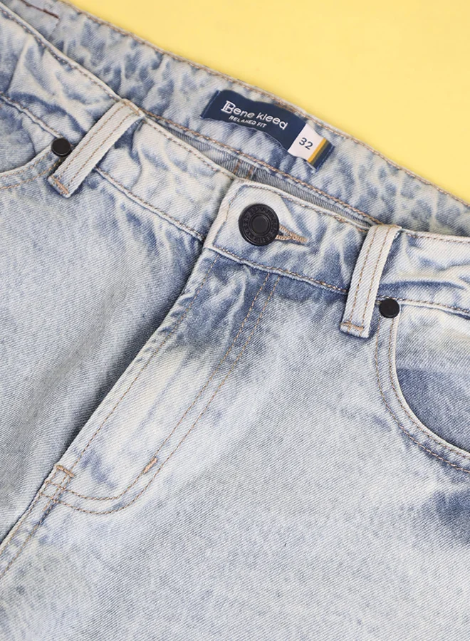 ستايلي Men Relaxed High Faded Jeans By Bene Kleed