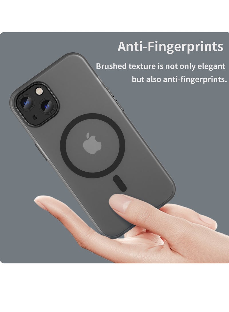 Abania Magnetic Case for iPhone 13, Translucent Matte Shockproof Protective Cover, Strong MagSafe Compatible, Anti-Fingerprint & Slim Fit, Non-Slip Frosted Mobile Case - Image 4