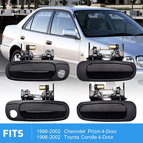 FAERSI 8Pcs Exterior Interior Door Handles Front and Rear Left Driver Side & Right Passenger Side Door Handle Replacement Set for 1998 1999 2000 2001 2002 Toyota Corolla Chevy Prizm - Image 5