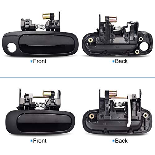 FAERSI 8Pcs Exterior Interior Door Handles Front and Rear Left Driver Side & Right Passenger Side Door Handle Replacement Set for 1998 1999 2000 2001 2002 Toyota Corolla Chevy Prizm - Image 2