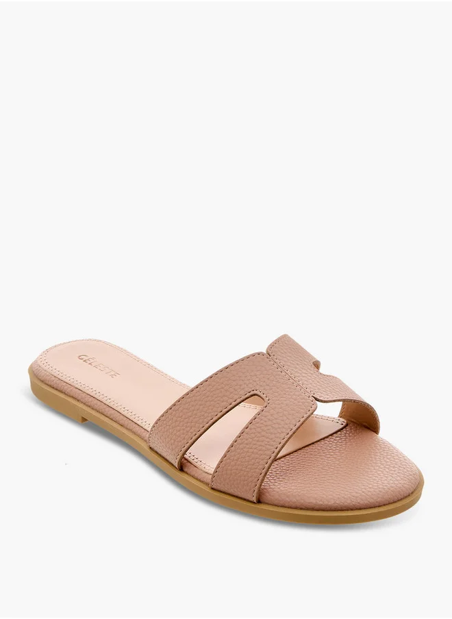 سيليست Women's Cutout Detail Slip-On Sandals