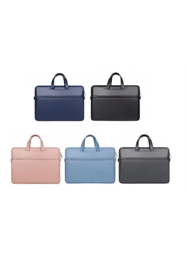 Waterproof Laptop Bag for 13-15.6 Inch Laptops with Multiple Compartments, Pink - Image 1