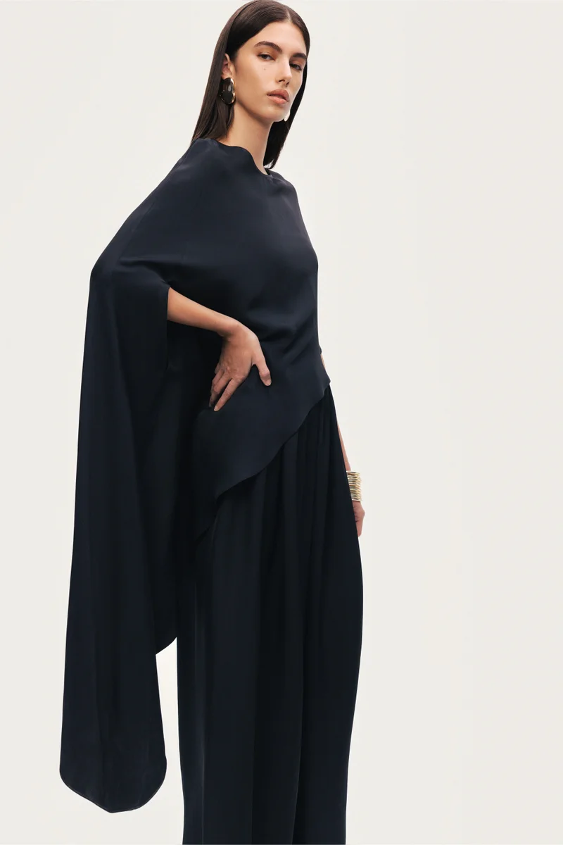 Nocturne  Draped Cape Blouse for Women | Best Price UAE