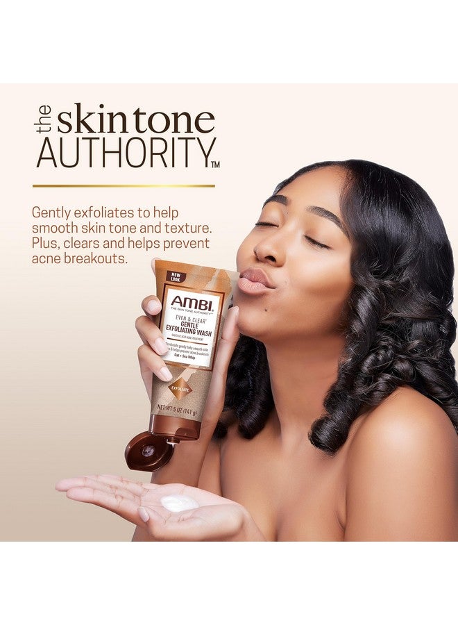 ambi Even & Clear Gentle Exfoliating Wash I With Oat And Sea Whip ; Salicylic Acid Acne Treatment ; Helps Clear & Prevent Breakouts ; Exfoliates To Help Smooth Skin Tone & Texture ; 5 Ounce - Image 3