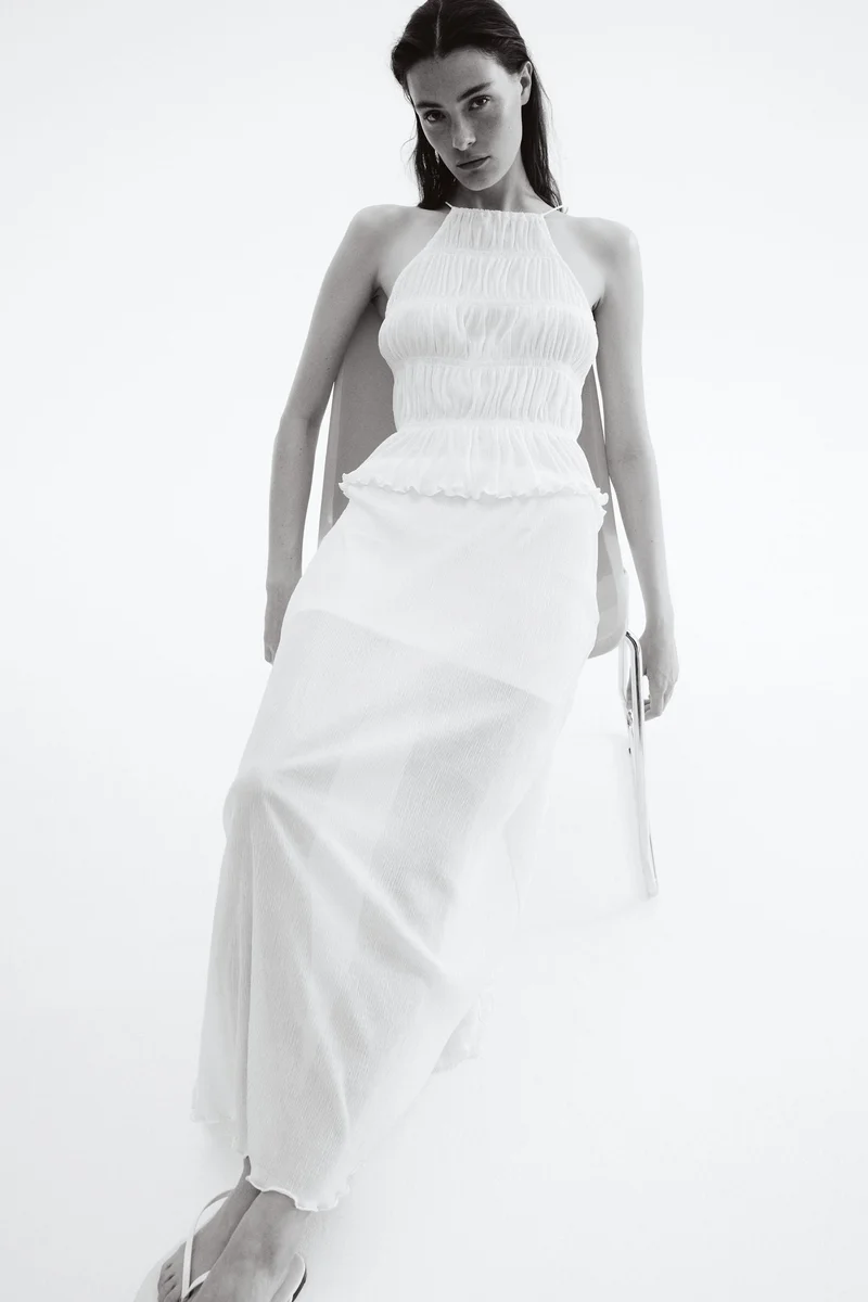 H&M Plissé maxi skirt