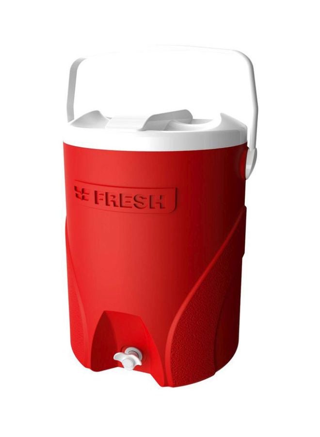Beverage Cooler With Handle Red/White