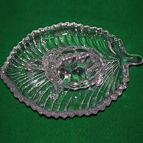 Aakriti Medium Clear Glass Turtle Dish 11x8x4.5 cm | Leaf Shaped Glass Plate 21.5x16.5x2.5 cm | Decorative Transparent Turtle Tray | Unique Turtle Glassware for Home Decor - Image 5