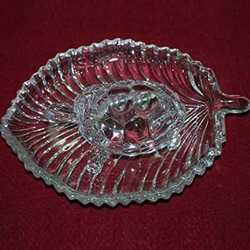 Aakriti Medium Clear Glass Turtle Dish 11x8x4.5 cm | Leaf Shaped Glass Plate 21.5x16.5x2.5 cm | Decorative Transparent Turtle Tray | Unique Turtle Glassware for Home Decor - Image 4