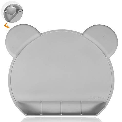 Food Catching Baby Placemat with Suction NonSlip Placemats for Kids with Strong Suction Silicone Placemats Suction Babies Toddlers Tiny Diner Placemat Roll Up Non Slip Washable Baby Restaurant Mat
