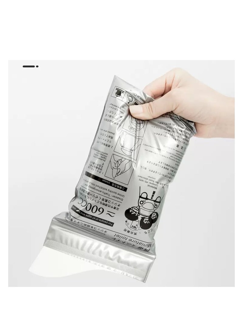 Generic Disposable Urine Bags, 700ML Large Capacity Camping Pee Bags, Unisex Urinals Vomit Bags for Travel Urinal Toilet Traffic Jam Emergency Portable Toilet Bee Bag for Men Women Kids Patient(10 Pack)  - Image 3