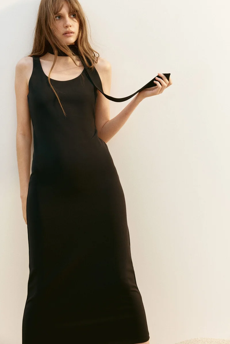 H&M Bodycon dress with scarf