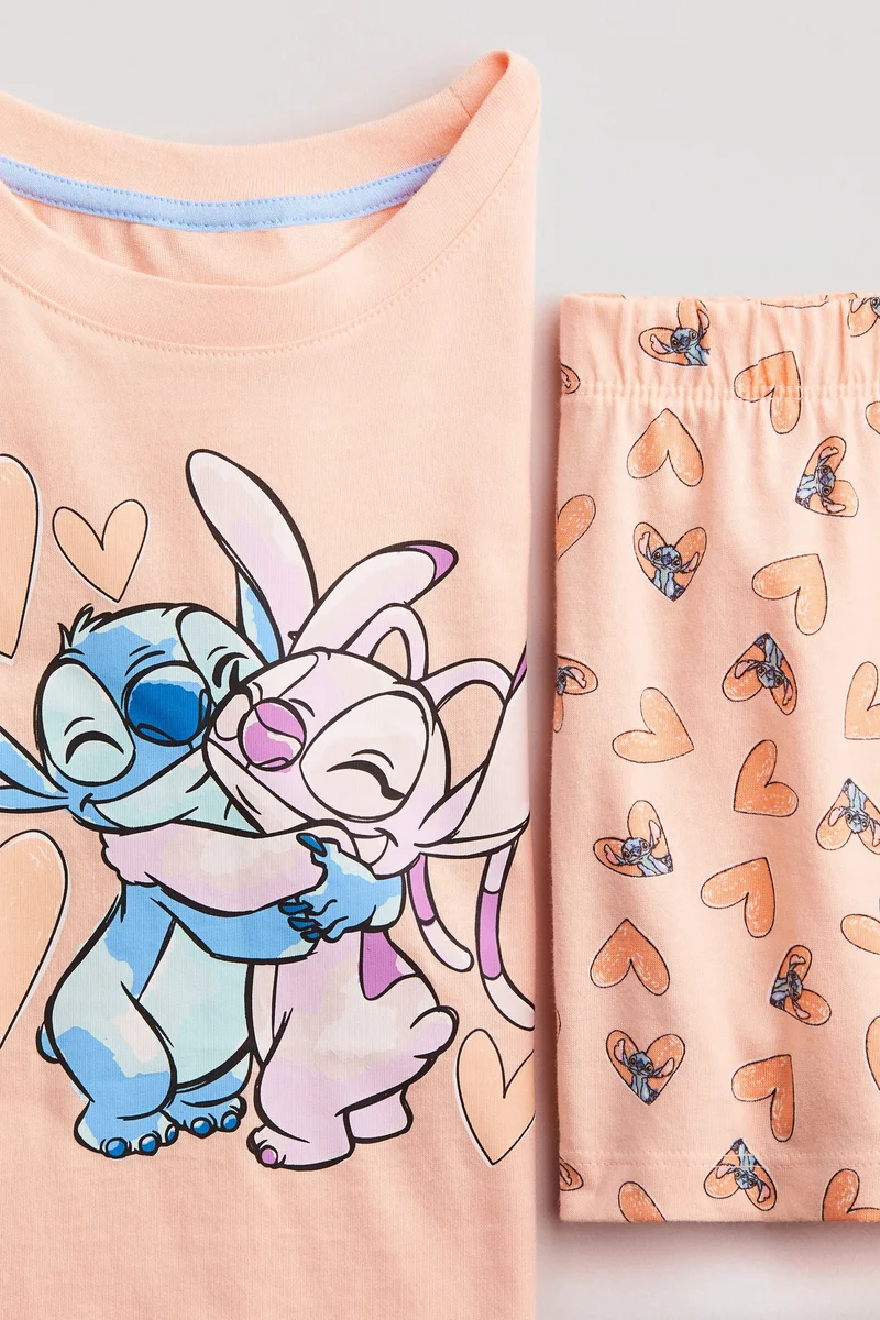 اتش اند ام بيجامة مطبوعة من الجيرسيه