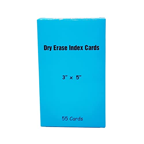 IMAGAME Dry Erase Index Cards, 3” x 5”, 55pcs Laminated Cards, Both Sides Blank, Reusable Dry Erase Note Cards for School, Office, Home, to Do Lists, Multipurpose Index Card Sheets - Image 4
