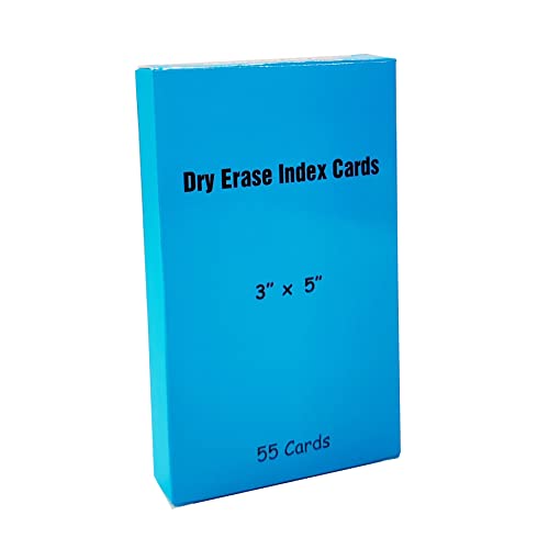 IMAGAME Dry Erase Index Cards, 3” x 5”, 55pcs Laminated Cards, Both Sides Blank, Reusable Dry Erase Note Cards for School, Office, Home, to Do Lists, Multipurpose Index Card Sheets - Image 3