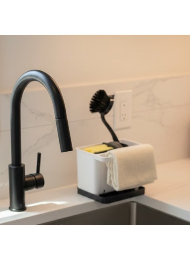 Rayen Sinkware Organiser – Compact Kitchen Sink Sponge & Brush Holder with Draining Base – Spanish Brand (Since 1954) - Image 2