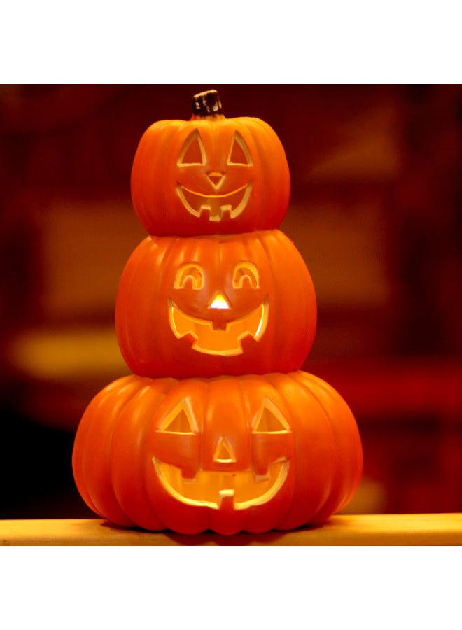 HI-FINE Halloween Pumpkin Light Led Decorative Pumpkin Lamp for Indoor Halloween Decor Realistic Design for Fall Celebrations for Parties and Thanksgiving Home Decoration - Image 1