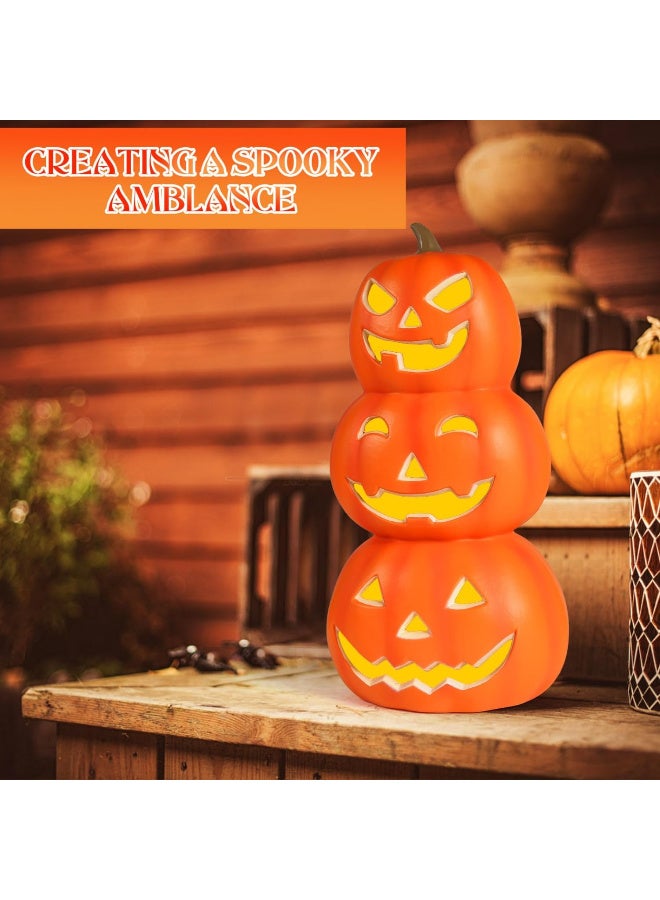 HI-FINE Halloween Pumpkin Light Led Decorative Pumpkin Lamp for Indoor Halloween Decor Realistic Design for Fall Celebrations for Parties and Thanksgiving Home Decoration - Image 5