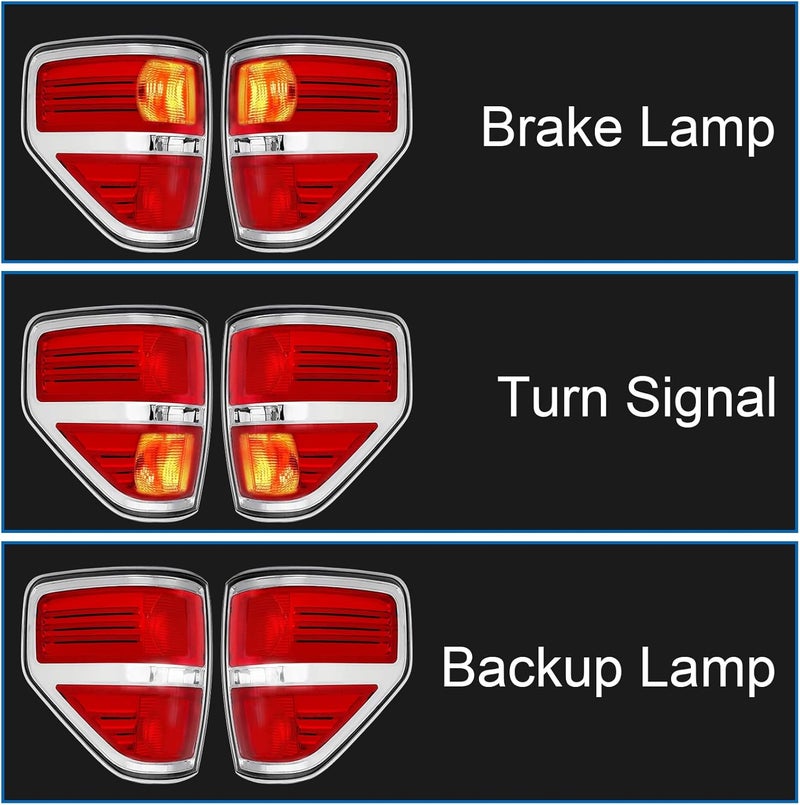 Telpo Tail Light Assembly for 2009-2014 Ford F-150 Pickup Truck (Driver and Passenger Side) - Image 5