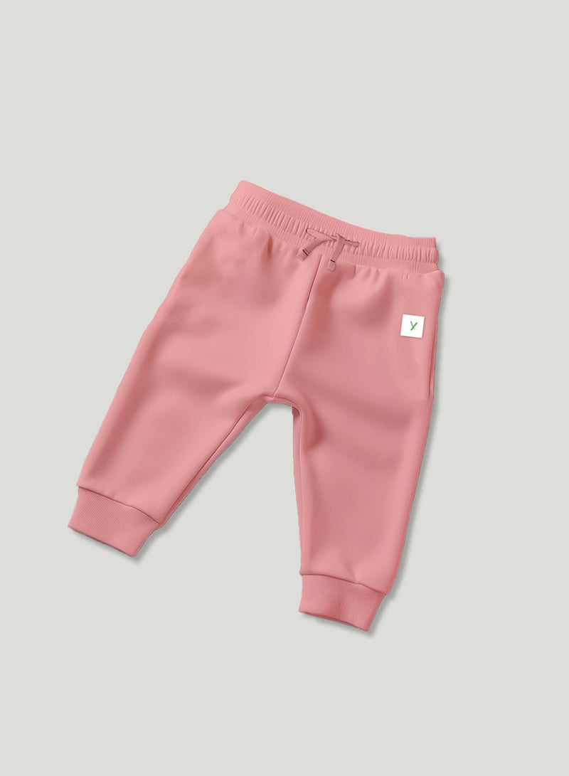 LUAY Unisex 100% Bamboo based Ultra-Soft fabric Sweat Pant_Peach  - Image 2