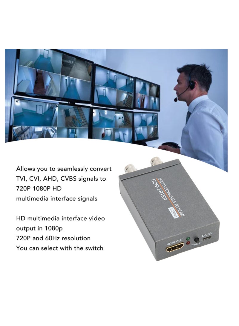 AHD TVI CVI CVBS to HD Multimedia Interface Converter Full HD 720P 1080P 3MP 4MP 5MP 8MP BNC to HD Video Adapter - Image 4