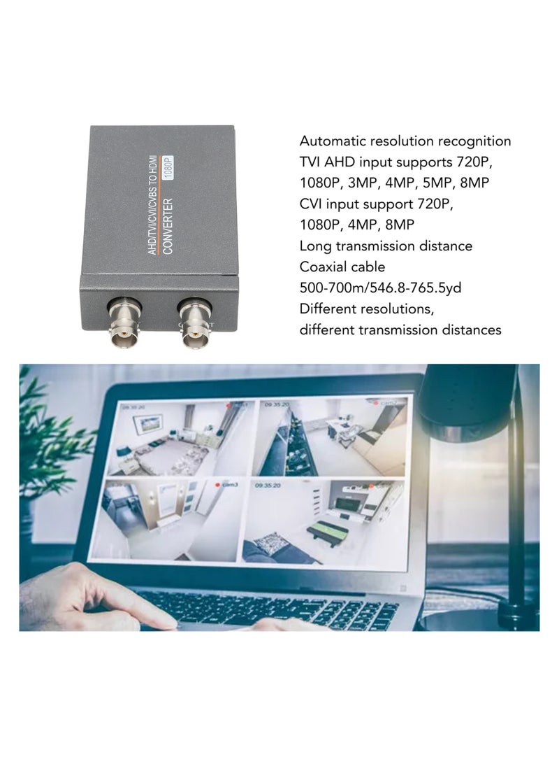 AHD TVI CVI CVBS to HD Multimedia Interface Converter Full HD 720P 1080P 3MP 4MP 5MP 8MP BNC to HD Video Adapter - Image 5