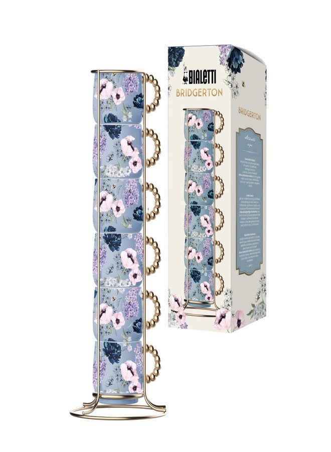 Bialetti - Bridgerton Stackable Mugs, Set of 6 - Official Netflix License - Image 1