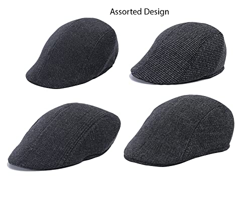 CLOTHERA Polyester Golf/Flat Caps (Pack of 2) Grey & Brown for Men - Image 5