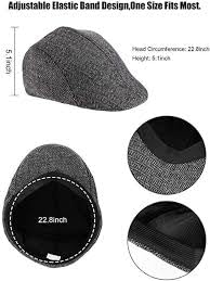 CLOTHERA Polyester Golf/Flat Caps (Pack of 2) Grey & Brown for Men - Image 3