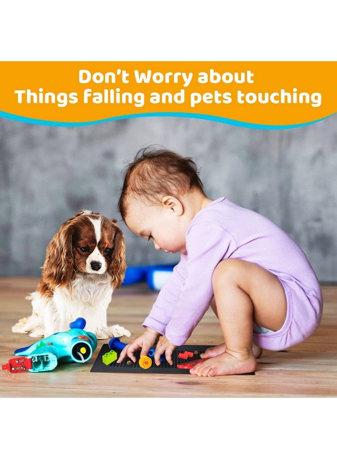 Orzbow Baby Proofing Soft Silicone Vent Cover for Home Wall/Ceiling/Floor Register,Child Proof Floor Air Vent Deflector Cover,Catches Debris Hair & Prevents Creepy Crawlies,Easy Install, Black - Image 3