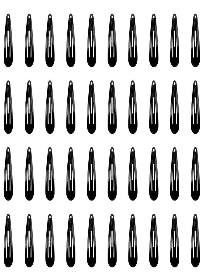 ييبسيس مشابك شعر معدنية للنساء (40 قطعة، أسود، 5 سم) - Image 1