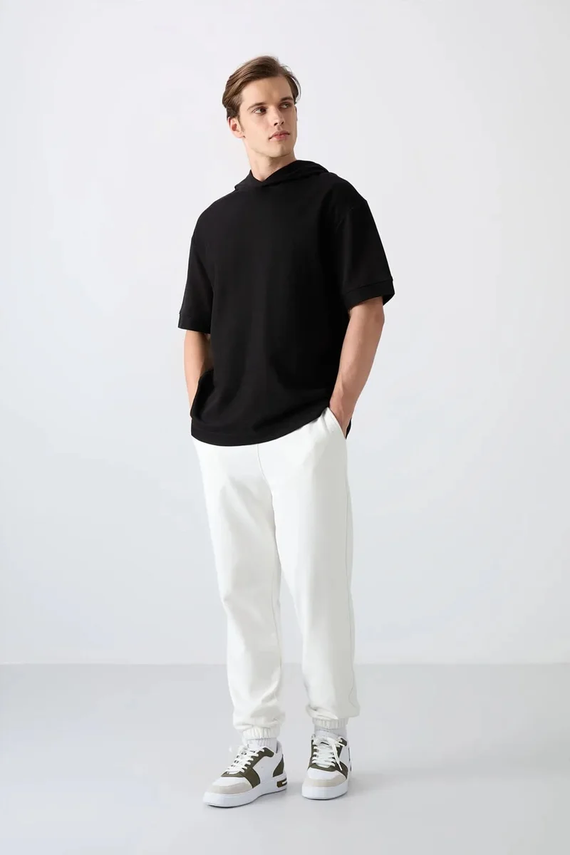 Tommylife TOMMY Oversized Hooded Short-sleeve T-shirt