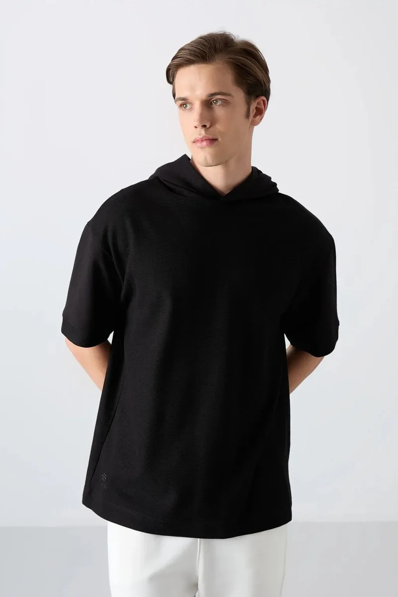 Tommylife TOMMY Oversized Hooded Short-sleeve T-shirt