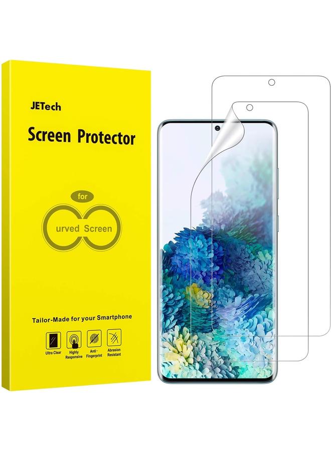 جي تيك واقي شاشة لهاتف سامسونج جالكسي S20 بلس مقاس 6.7 بوصة عالي الوضوح، غلاف مرن من مادة TPU، عبوة من قطعتين - Image 1